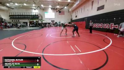 285 lbs Round 1 (4 Team) - Nathaniel Butler, Durango vs Nicholas Silva, Smoky Hill