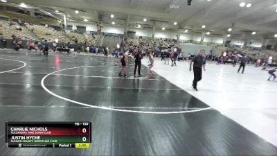 130 lbs Cons. Round 1 - Charlie Nichols, Tullahoma Take Down Club vs Justin Hyche, Sumner County Wrestling Club