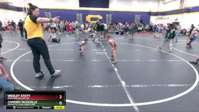 43/46 1st Place Match - Wesley Stott, Backyard Bullies WC vs Camden Nuckolls, Palmetto State Wrestling