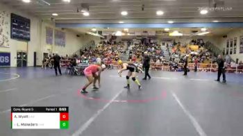 160 lbs Cons. Round 5 - Lydia Monedero, Cabrillo/Lompoc vs Alaysia Wyatt, Lawndale