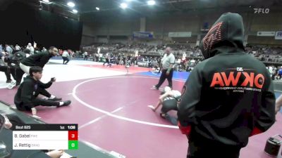 82 lbs Semifinal - Brody Gabel, Pikes Peak Warriors vs Jackson Rettig, Dragon Wrestling Club