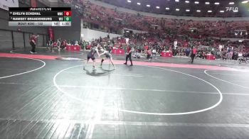132 lbs Cons. Semi - Ramsey Brandenburg, Wisconsin vs Evelyn Eckdhal, Monroe Wrestling Club