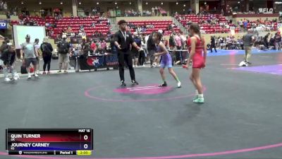 87 lbs Round 5 - Quin Turner, OK vs Journey Carney, KS