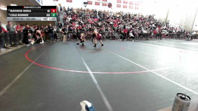 190 lbs Round Of 16 - Matheus Binda, Whittier vs Cole Bonner, Duxbury