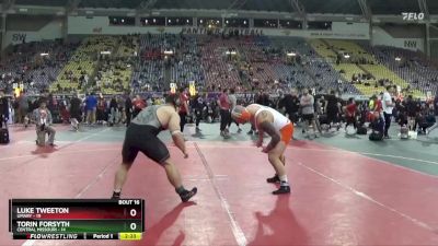 285 lbs Quarters & 1st Wb (16 Team) - Torin Forsyth, Central Missouri vs Luke Tweeton, UMary