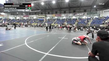 123 lbs Semifinal - Emerson Harwood, Rapid City Stevens Raiders vs Isaac Garcia Jr, Jefferson Wrestling Club