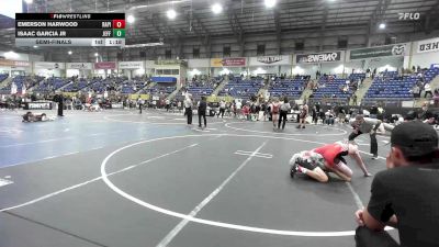 123 lbs Semifinal - Emerson Harwood, Rapid City Stevens Raiders vs Isaac Garcia Jr, Jefferson Wrestling Club