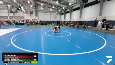 106 lbs 1st Place Match - Jax Hanson, Scots Wrestling Club vs Ayden Galarza, NXT Level Wrestling Academy