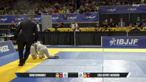 David Hernandez vs Luca Jeffrey Jacobson 2026 Pan Kids Jiu-Jitsu IBJJF Championship