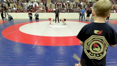 52 lbs Consi Of 8 #1 - Malakai Rak, Cherokee Jr Warrior Wrestling vs Watson Duncan, South Paulding Junior Spartans Wrestling Club