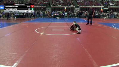 61 lbs Cons. Round 2 - Colin Luedtke, Ronan Wrestling vs Gavin Moser, Colstrip Wrestling Club