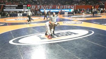 3A 126 lbs 3rd Place Match - Lukas Foster, Joliet (Catholic Academy) vs Chazz Robinson, Flossmoor (Homewood-F.)