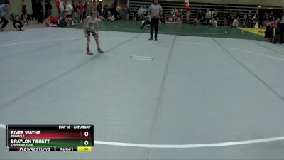 65 lbs Cons. Round 3 - River Wayne, Pinnacle vs Braylon Tibbett, Chippewa Elite