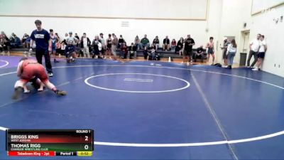 130-135 lbs Round 1 - Thomas Rigg, Charger Wrestling Club vs Briggs King, West Jordan