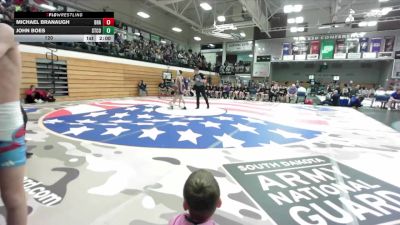 120 lbs Quarterfinals (8 Team) - John Boes, Stanley County vs Michael Branaugh, Bon Homme/Avon