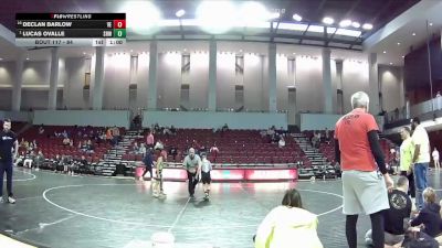 84 lbs Champ. Round 1 - Lucas Ovalle, Gunston Wrestling Club vs Declan Barlow, VA Elite