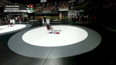100 lbs Cons. Quarters - Jacob Palomino, The Snake Pit vs Julius Cordero, Poway Wrestling