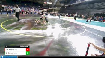 63 lbs Semifinal - Dakota Brocker, Piranha Wrestling Club vs Chalsea Goldsby, Mat Demon Wrestling Club