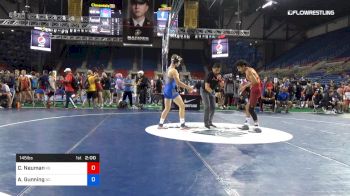 145 lbs Rnd Of 64 - Charles Neuman, Kansas vs Alexander Gunning, North Carolina