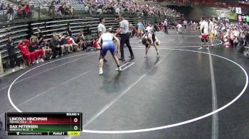 132 lbs Round 5 (6 Team) - Lincoln Hinchman, Indiana Gold vs Dax Petersen, Nebraska Blue