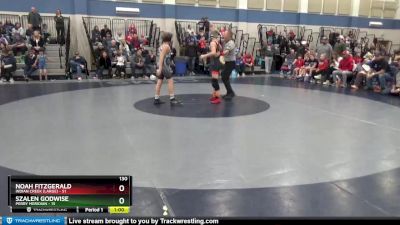 130 lbs Semis (4 Team) - Rockland Moore, Perry Meridian vs Gavin Brown, Indian Creek (large)