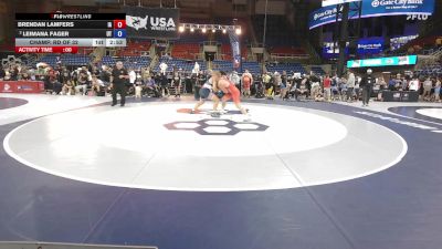 215 lbs Champ. Rd Of 32 - Brendan Lamfers, IA vs Leimana Fager, UT