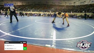 132 lbs Semifinal - Gabriel Aguirre, Cowboy Wrestling Club vs Brooks McCollom, Husky Wrestling Club