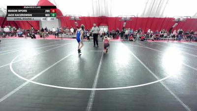 14U Boys - 126 lbs Cons. Round 3 - Malcolm Spoke, JJ's Club Wrestling vs Clay Hansel, Victory School Of Wrestling