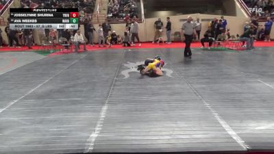 57_G lbs Round Of 32 - Josselynne Shurina, Yough vs Ava Weekes, Mahanoy Area