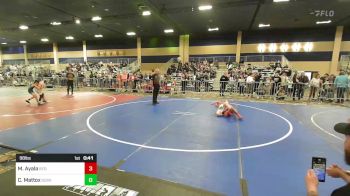 98 lbs Consolation - Manny Ayala, Red Wave WC vs Chance Mattox, Scrap Yard Garage