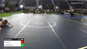 132 lbs Consi Of 8 #2 - Adam Lloyd, PV Bighorns vs Logan Hackman, Threshold WC