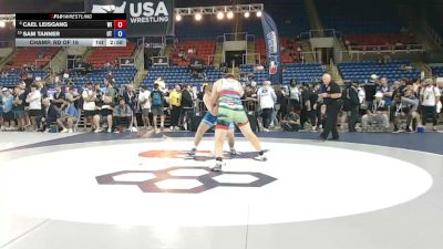 285 lbs Champ. Rd Of 16 - Cael Leisgang, Wisconsin vs Sam Tanner, Utah