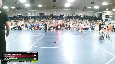 160 lbs Champ. Round 1 - Don Beaufait, Dundee vs Cooper Lengkeek, Michigan Premier