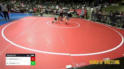 64 lbs Round Of 16 - Cael Heathman, Hammerin Hawks vs Michael Nicosia, Mat Assassins