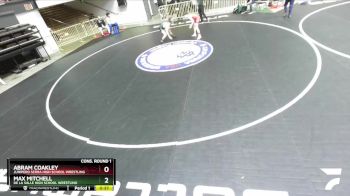 106 lbs Cons. Round 1 - Max Mitchell, De La Salle High School Wrestling vs Abram Coakley, Junipero Serra High School Wrestling