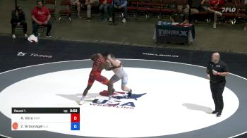 87 kg Round 1 - Alan Vera, New York Athletic Club (NYAC) vs Zachary Braunagel, Illinois RTC / Illiniois WC