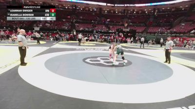 130 lbs Cons. Sub-quarters - Leannah Swiger, Springfield vs Isabella Bowser, Athens