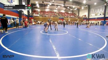 140-160 lbs Quarterfinal - Gage Bledsoe, Woodland Wrestling Club vs Liam Jones, Labette County