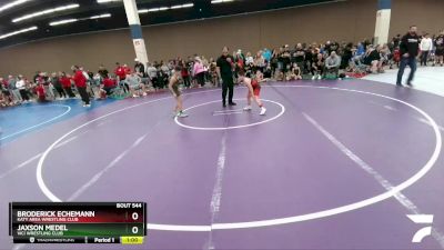 84 lbs Quarterfinal - Jaxson Medel, Vici Wrestling Club vs Broderick Echemann, Katy Area Wrestling Club