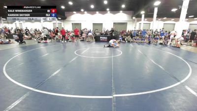 155 lbs Kale Winebarger, Oregon vs Karson Snyder, Pennsylvania Red