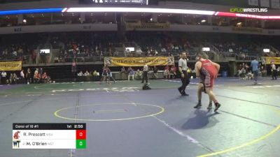 197 lbs Consi Of 16 #1 - Ryan Prescott, Washington State University vs Michael O'Brien, Williamson College Of Trades