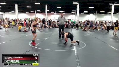 92 lbs Round 5 (6 Team) - William LeBrando, CTWHALE vs Matteo Danise, U2 Upstate Uprising