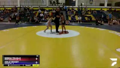 92 lbs Round 3 (6 Team) - Keelie Brandt, Mayhem WC vs Serena Trujillo, Bison Takedown Club