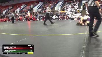 150 lbs Quarterfinals (8 Team) - Drew Seekman, Bronson HS vs Bubba Duffing, Manchester HS