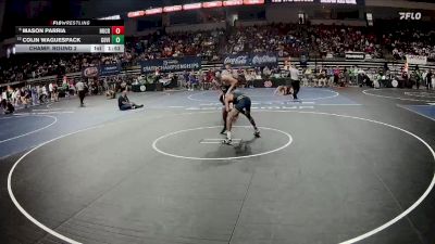 D 1 113 lbs Champ. Round 2 - Mason Parria, Holy Cross vs Colin Waguespack, Covington