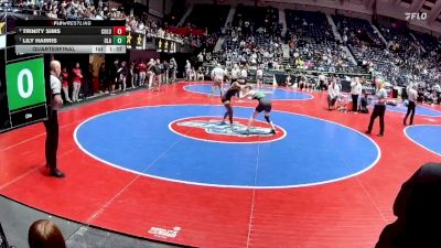 135 lbs Quarterfinal - Lily Harris, Ola vs Trinity Sims, Columbus