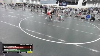 132 lbs Cons. Round 10 - Richie Clementi, Gladiators Academy Wrestling vs Scott Meier Jr., Nebraska Wrestling Training Center