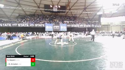 3A 285 lbs 5th Place Match - Bradley Amsden, Lincoln (Tacoma) vs Siu Sepeni, Hermiston