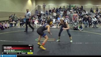 82 lbs Cons. Round 3 - Kai Weiss, Unattached vs Brydyn Riley, Contenders Wrestling Academy