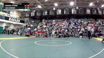 132 lbs 1st Place Match - Maddox Laymon, Sheridan vs Alex Denkins, Perrysburg